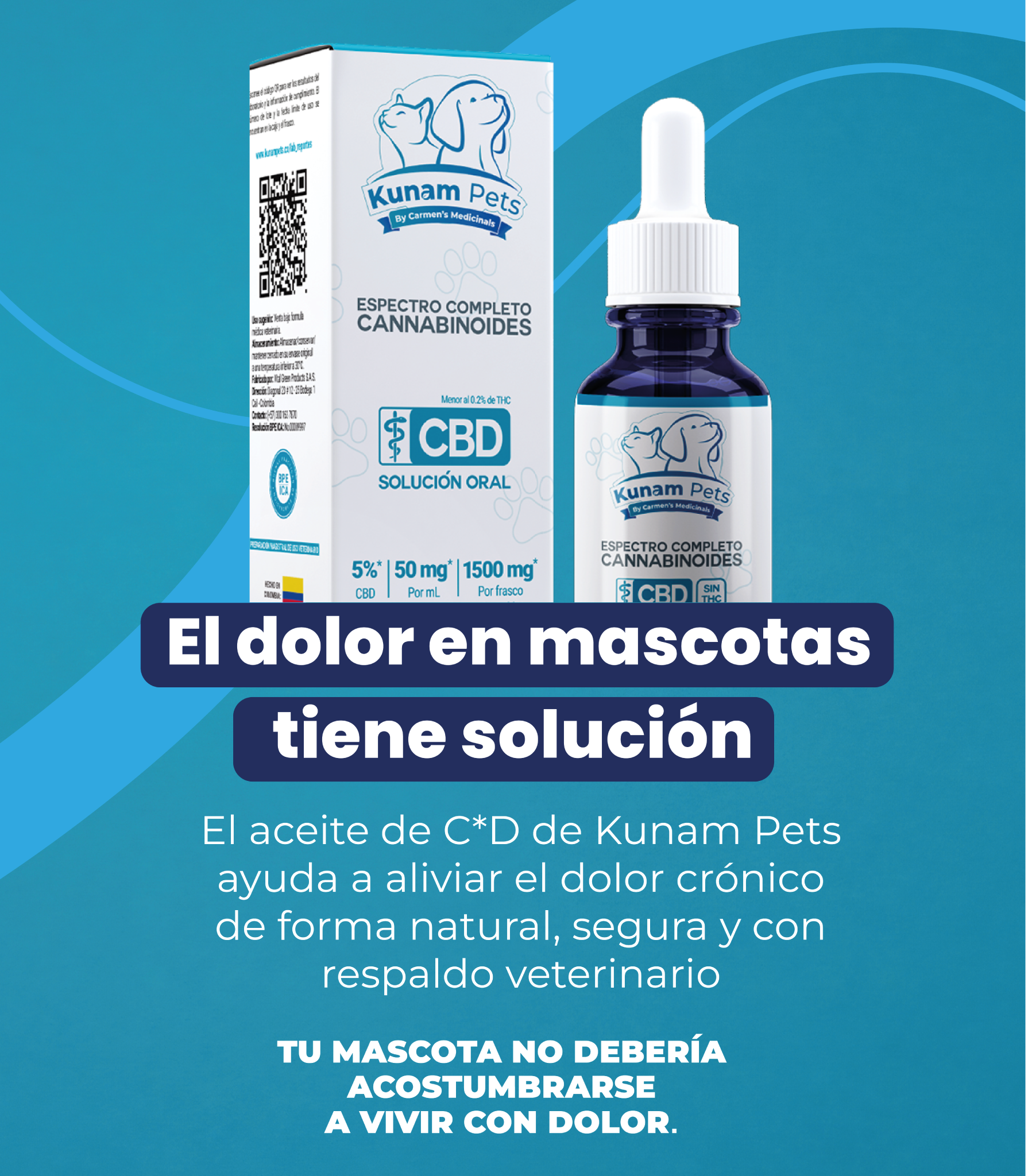Kunampets Solución Veterinaria Especializada Espectro Completo Presentación 30 mL - Imagen 2
