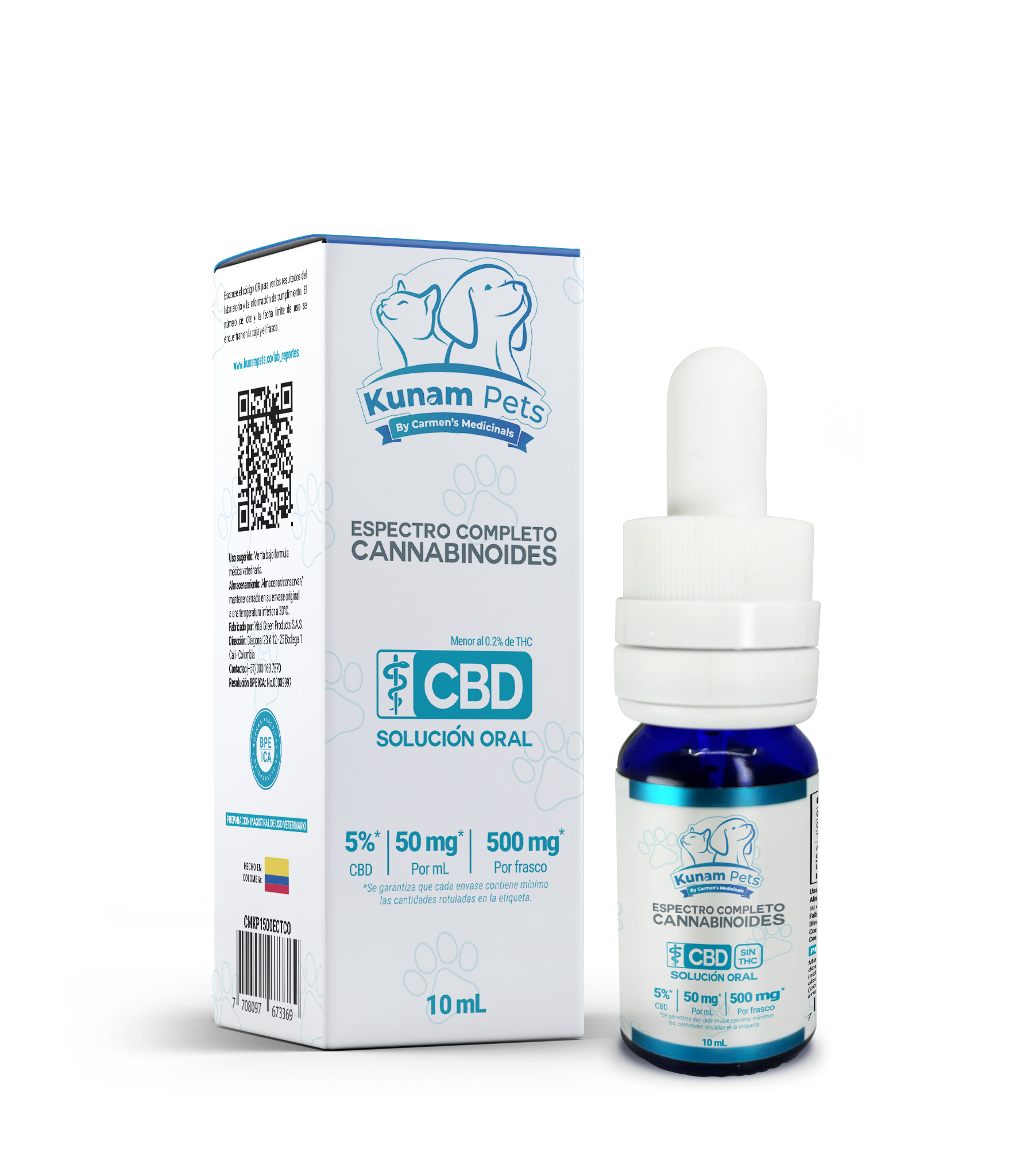 Kunampets Solución Veterinaria Especializada Espectro Completo Presentación 10 mL